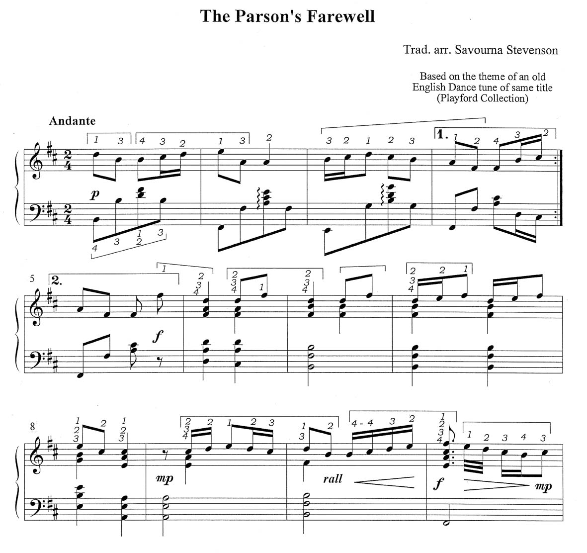 Parson's Farewell