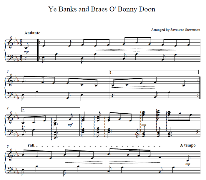 Ye Banks & Braes O' Bonny Doon